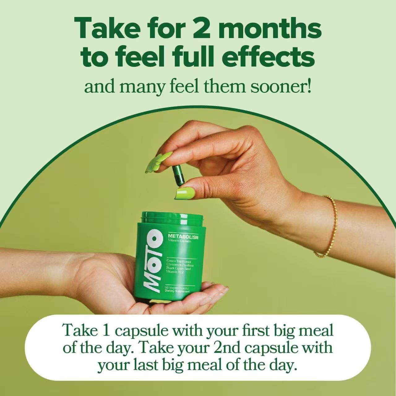MOTO Metabolism Support & Gastrointestinal Cleanse – Digestive Health & Vitamin Capsules