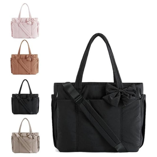 GOODS HARMONY Women’s Puffy Tote Bag – Lightweight, Multi-Pocket, Fits 15.6” Laptop