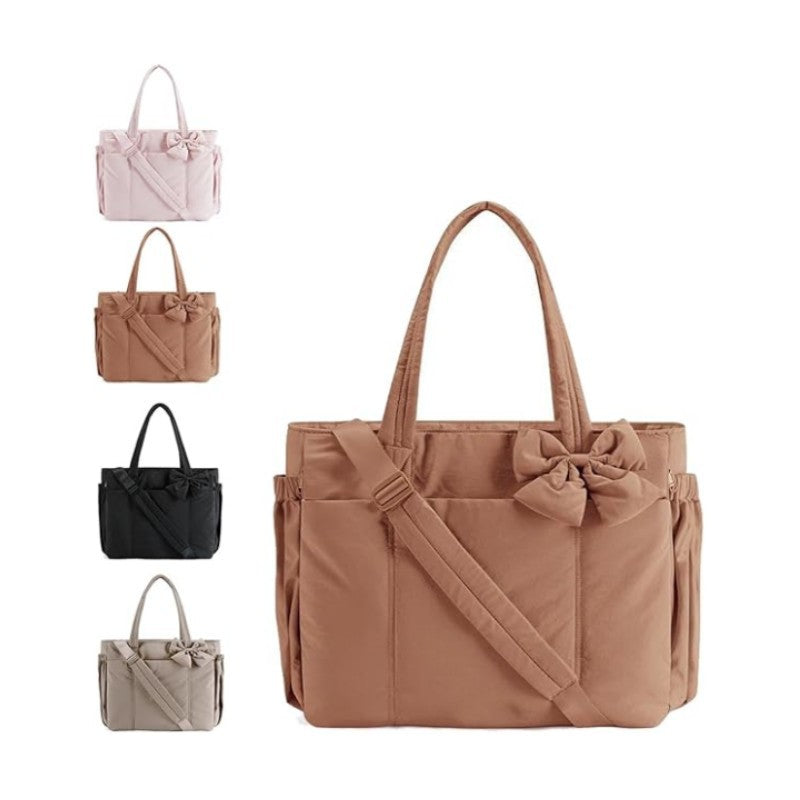 GOODS HARMONY Women’s Puffy Tote Bag – Lightweight, Multi-Pocket, Fits 15.6” Laptop