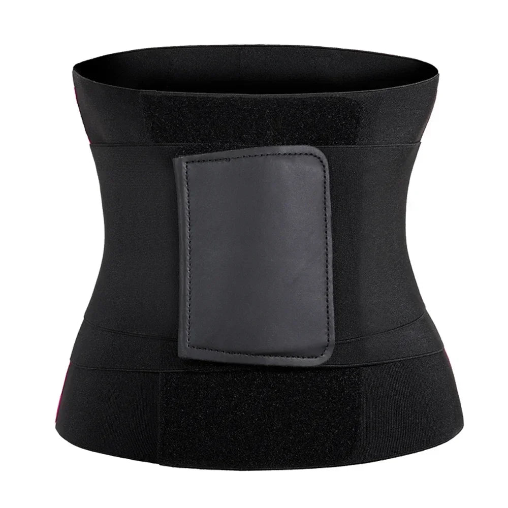 Leopard Print Triple Wrap Waist Cincher – Tummy Control & Sweat Belt