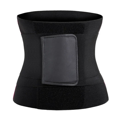 Leopard Print Triple Wrap Waist Cincher – Tummy Control & Sweat Belt
