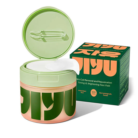 Jiyu Deep Cleansing Toner Pads – 100pcs with Centella, Niacinamide & Peptides